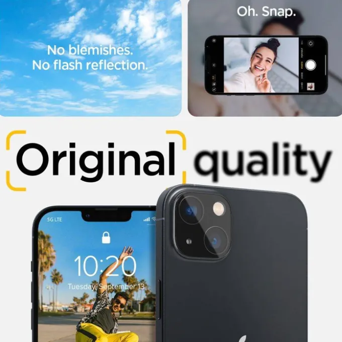 Osłona Aparatu Spigen Optik.tr Camera Protector 2-pack iPhone 14 / 14 Plus Black