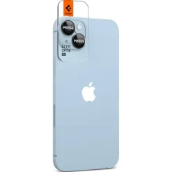 Osłona Aparatu Spigen Optik.tr ”ez Fit” Camera Protector 2-pack iPhone 15 / 15 Plus / 14 / 14 Plus Black