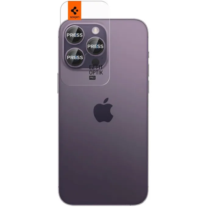 Osłona Aparatu Spigen Optik.tr ”ez Fit” Camera Protector 2-pack iPhone 14 Pro / 14 Pro Max Deep Purple