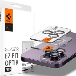 Osłona Aparatu Spigen Optik.tr ”ez Fit” Camera Protector 2-pack iPhone 14 Pro / 14 Pro Max Deep Purple