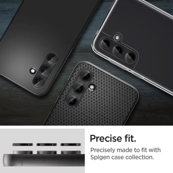 Osłona Aparatu Spigen Optik.tr ”ez Fit” Camera Protector 2-pack Galaxy S23 Fe Black