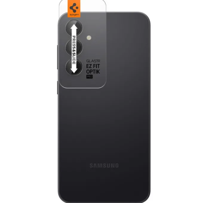 Osłona Aparatu Spigen Optik.tr ”ez Fit” Camera Protector 2-pack Galaxy S23 Fe Black