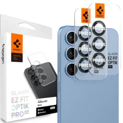 OSŁONA APARATU SPIGEN SAMSUNG GALAXY S25 PLUS OPTIK PRO GLAS.TR ”EZ FIT” HD CAMERA PROTECTOR 2-PACK CZARNA