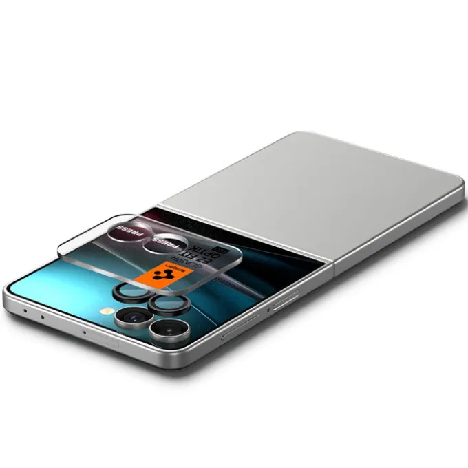 OSŁONA APARATU SPIGEN SAMSUNG GALAXY Z FLIP 7 OPTIK PRO HD GLAS.TR ”EZ FIT” CAMERA PROTECTOR 2-PACK CZARNA