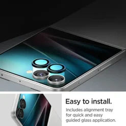 OSŁONA APARATU SPIGEN SAMSUNG GALAXY Z FLIP 7 OPTIK PRO HD GLAS.TR ”EZ FIT” CAMERA PROTECTOR 2-PACK CZARNA