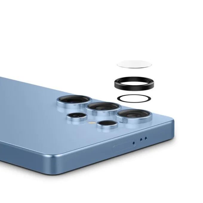 OSŁONA APARATU SPIGEN SAMSUNG GALAXY S25 ULTRA OPTIK PRO HD GLAS.TR ”EZ FIT” CAMERA PROTECTOR 2-PACK CZARNA