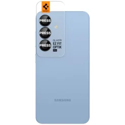 OSŁONA APARATU SPIGEN SAMSUNG GALAXY S25 OPTIK PRO GLAS.TR ”EZ FIT” CAMERA PROTECTOR 2-PACK CZARNA