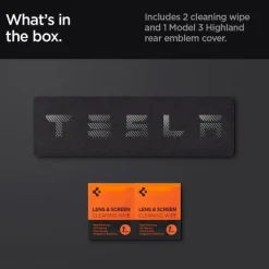 OSŁONA NA LOGO ZNACZEK SPIGEN TESLA MODEL 3 2024 REAR EMBLEM LOGO FULL COVER CARBON