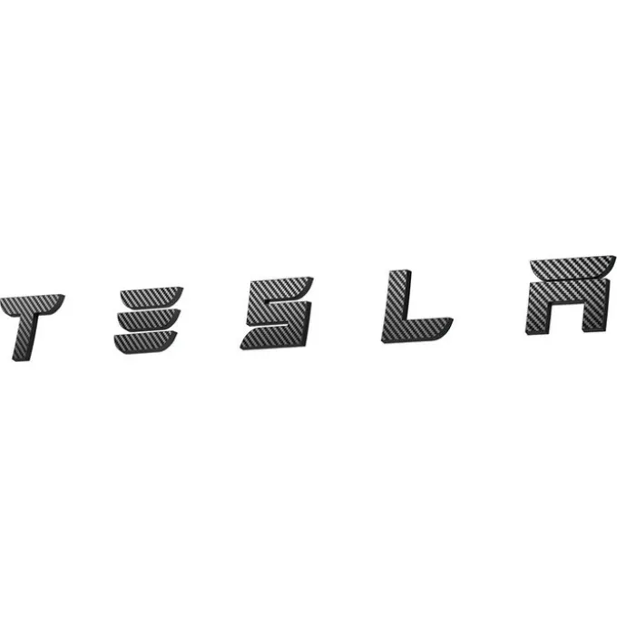 OSŁONA NA LOGO ZNACZEK SPIGEN TESLA MODEL 3 2024 REAR EMBLEM LOGO FULL COVER CARBON