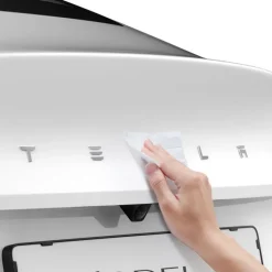 OSŁONA NA LOGO ZNACZEK SPIGEN TESLA MODEL 3 2024 REAR EMBLEM LOGO FULL COVER CARBON