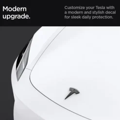 OSŁONA NA PRZEDNIE LOGO ZNACZEK SPIGEN TESLA MODEL 3 2024 FRONT EMBLEM LOGO FULL COVER CARBON