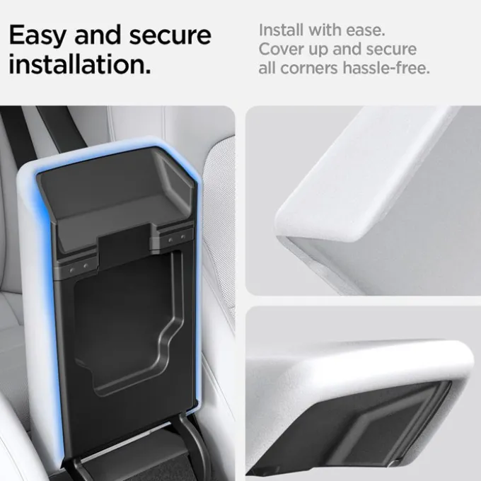 OSŁONA PODŁOKIETNIKA SPIGEN TESLA MODEL 3 2024 ARMREST COVER WHITE