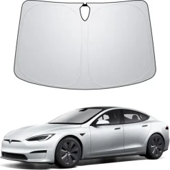 OSŁONA PRZECIWSŁONECZNA SPIGEN TESLA MODEL S CAR FRONT WINDSHIELD SUNSHADE BLACK