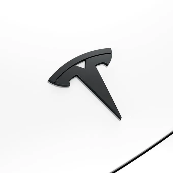 OSŁONA PRZEDNIEGO LOGO ZNACZEK SPIGEN TESLA MODEL 3 2024 FRONT EMBLEM LOGO FULL COVER BLACK