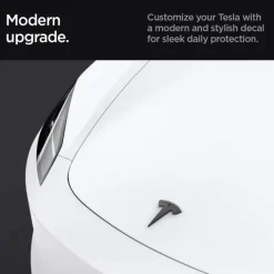 OSŁONA PRZEDNIEGO LOGO ZNACZEK SPIGEN TESLA MODEL 3 2024 FRONT EMBLEM LOGO FULL COVER BLACK