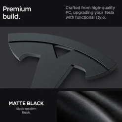 OSŁONA PRZEDNIEGO LOGO ZNACZEK SPIGEN TESLA MODEL 3 2024 FRONT EMBLEM LOGO FULL COVER BLACK