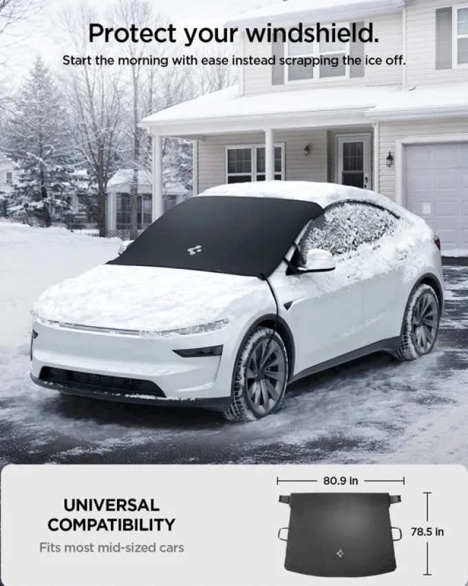 OSŁONA PRZEDNIEJ SZYBY SPIGEN TESLA MODE 3/3 2024 Y/Y JUNIPER CZARNA