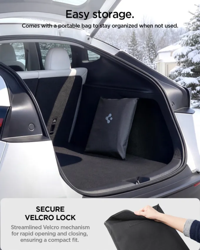 OSŁONA PRZEDNIEJ SZYBY SPIGEN TESLA MODE 3/3 2024 Y/Y JUNIPER CZARNA
