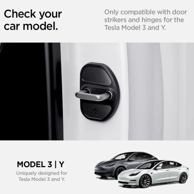OSŁONA ZAMKA DRZWI SPIGEN TESLA MODEL Y 3 DOOR LOCK COVER BLACK