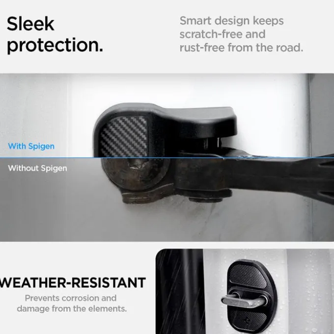 OSŁONA ZAMKA DRZWI SPIGEN TESLA MODEL Y 3 DOOR LOCK COVER BLACK