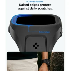 PASEK I ETUI SPIGEN LIQUID AIR 'PRO' APPLE WATCH ULTRA 1 / 2 / 3 (49 MM) CZARNY