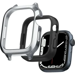 Pasek i Etui Spigen Metal Fit Pro Apple Watch 9 8 7 6 5 4 SE 2022 44 / 45 mm Srebny