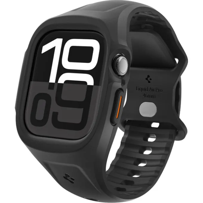 PASEK SPIGEN APPLE WATCH 10 (46 MM) LIQUID AIR PRO MATOWY CZARNY