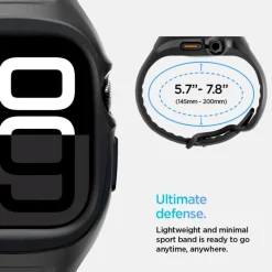 PASEK SPIGEN APPLE WATCH 10 (46 MM) LIQUID AIR PRO MATOWY CZARNY