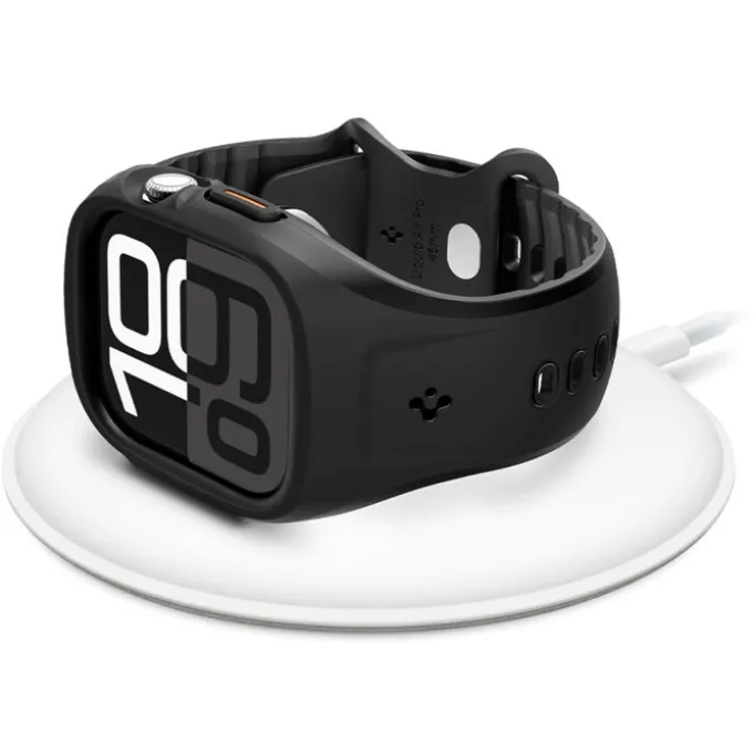 PASEK SPIGEN APPLE WATCH 10 (46 MM) LIQUID AIR PRO MATOWY CZARNY