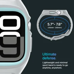 PASEK SPIGEN APPLE WATCH 10 (46 MM) LIQUID AIR PRO SZARE