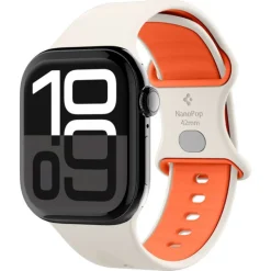 PASEK SPIGEN APPLE WATCH 6 / 7 / 8 / 9 / 10 / SE (40 / 41 / 42 MM) NANO POP ORANGE BEIGE
