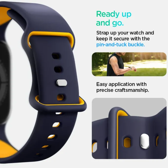 PASEK SPIGEN APPLE WATCH 6 / 7 / 8 / 9 / 10 / SE (40 / 41 / 42 MM) NANO POP BLUEBERRY NAVY
