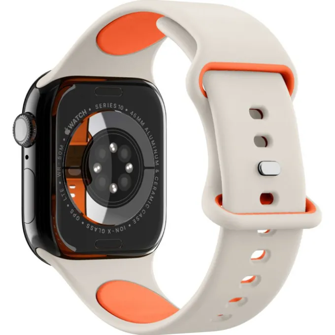 PASEK SPIGEN APPLE WATCH 6 / 7 / 8 / 9 / 10 / SE / ULTRA 1 / 2 (44 / 45 / 46 / 49 MM) NANO POP ORANGE BEIGE
