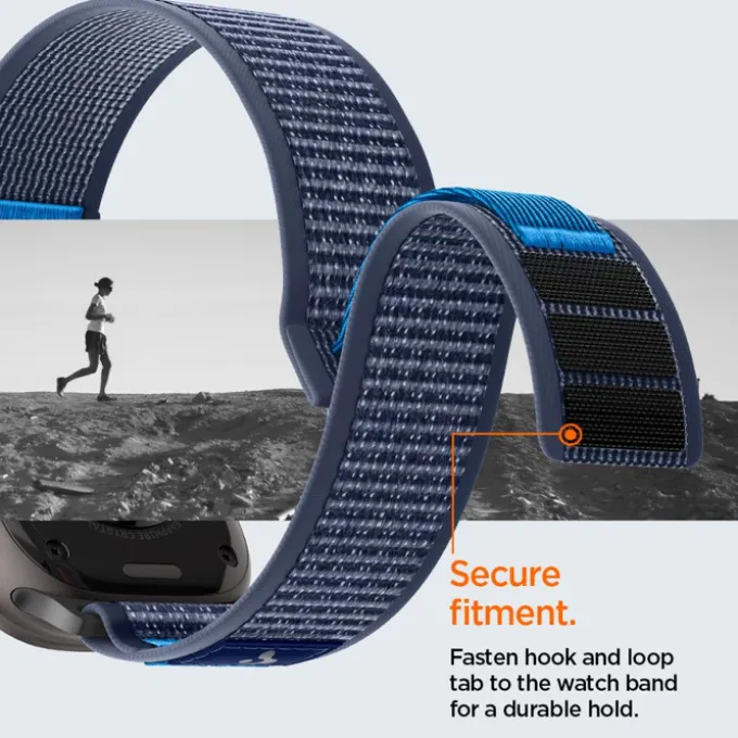 PASEK SPIGEN APPLE WATCH 8 / 9 / 10 / 11 / SE / ULTRA (44 / 45 / 46 / 49 MM) ACTIVE ATHLEX AIR 2 NAVY BLUE