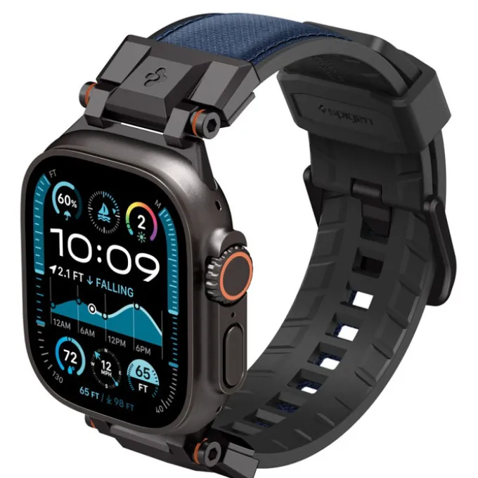 PASEK SPIGEN APPLE WATCH 6 / 7 / 8 / 9 / 10 / SE / ULTRA 1 / 2 (44 / 45 / 46 / 49 MM) DURAPRO ARMOR GRANATOWY