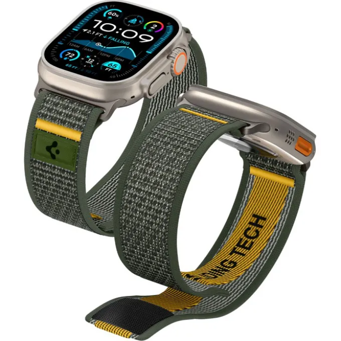 PASEK SPIGEN APPLE WATCH 6 / 7 / 8 / 9 / 10 / SE / ULTRA 1 / 2 (44 / 45 / 46 / 49 MM) ACTIVE ATHLEX AIR ZIELONY