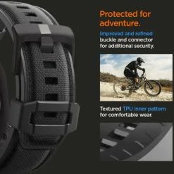 PASEK SPIGEN APPLE WATCH 6 / 7 / 8 / 9 / 10 / SE / ULTRA 1 / 2 (44 / 45 / 46 / 49 MM) DURAPRO ARMOR CZARNY