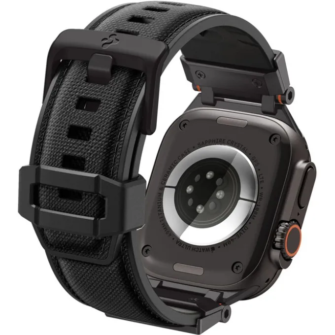 PASEK SPIGEN APPLE WATCH 6 / 7 / 8 / 9 / 10 / SE / ULTRA 1 / 2 (44 / 45 / 46 / 49 MM) DURAPRO ARMOR CZARNY