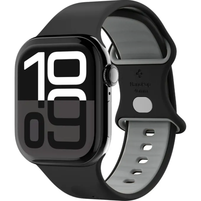 PASEK SPIGEN APPLE WATCH 6 / 7 / 8 / 9 / 10 / SE / ULTRA 1 / 2 (44 / 45 / 46 / 49 MM) NANO POP BLACK SESAME