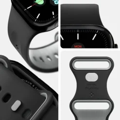 PASEK SPIGEN APPLE WATCH 6 / 7 / 8 / 9 / 10 / SE / ULTRA 1 / 2 (44 / 45 / 46 / 49 MM) NANO POP BLACK SESAME
