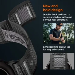 PASEK SPIGEN APPLE WATCH 8 / 9 / 10 / 11 / SE / ULTRA (44 / 45 / 46 / 49 MM) ACTIVE ATHLEX AIR 2 BLACK / GREY