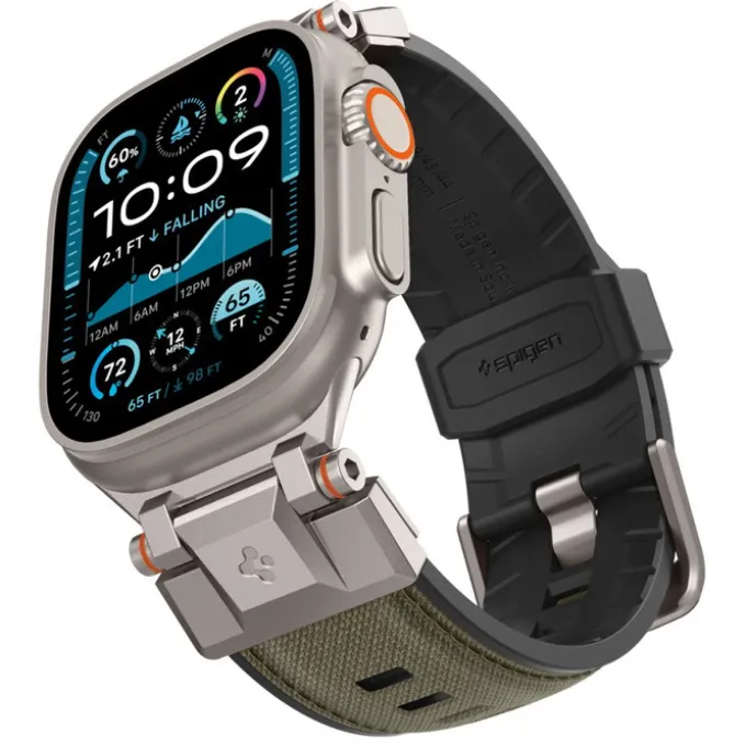 PASEK SPIGEN APPLE WATCH 6 / 7 / 8 / 9 / 10 / SE / ULTRA 1 / 2 (44 / 45 / 46 / 49 MM) DURAPRO ARMOR MILITARY GREEN
