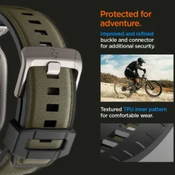 PASEK SPIGEN APPLE WATCH 6 / 7 / 8 / 9 / 10 / SE / ULTRA 1 / 2 (44 / 45 / 46 / 49 MM) DURAPRO ARMOR MILITARY GREEN