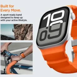 PASEK SPIGEN APPLE WATCH 8 / 9 / 10 / 11 / SE / ULTRA (44 / 45 / 46 / 49 MM) WBS2 BAND ORANGE