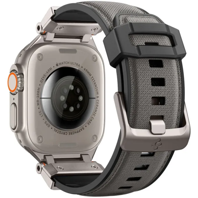 PASEK SPIGEN APPLE WATCH 6 / 7 / 8 / 9 / 10 / SE / ULTRA 1 / 2 (44 / 45 / 46 / 49 MM) DURAPRO ARMOR SZARY