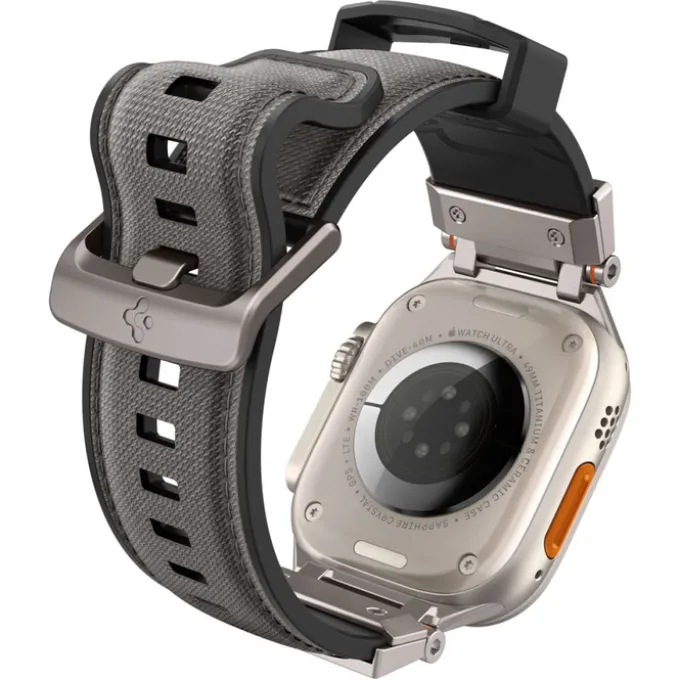 PASEK SPIGEN APPLE WATCH 6 / 7 / 8 / 9 / 10 / SE / ULTRA 1 / 2 (44 / 45 / 46 / 49 MM) DURAPRO ARMOR SZARY