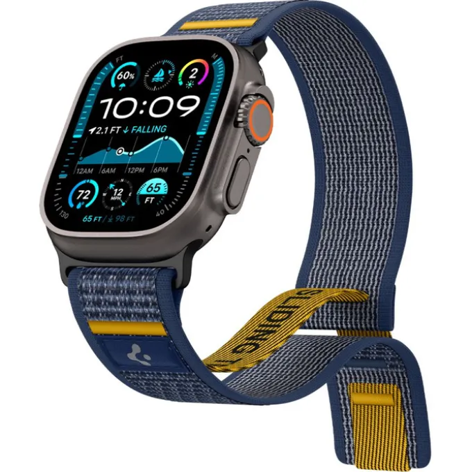 PASEK SPIGEN APPLE WATCH 6 / 7 / 8 / 9 / 10 / SE / ULTRA 1 / 2 (44 / 45 / 46 / 49 MM) ACTIVE ATHLEX AIR GRANATOWY