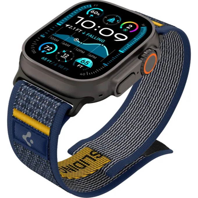 PASEK SPIGEN APPLE WATCH 6 / 7 / 8 / 9 / 10 / SE / ULTRA 1 / 2 (44 / 45 / 46 / 49 MM) ACTIVE ATHLEX AIR GRANATOWY