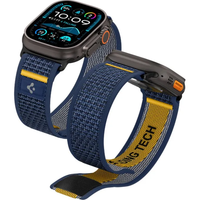 PASEK SPIGEN APPLE WATCH 6 / 7 / 8 / 9 / 10 / SE / ULTRA 1 / 2 (44 / 45 / 46 / 49 MM) ACTIVE ATHLEX AIR GRANATOWY