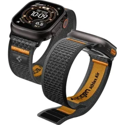 PASEK SPIGEN ATHLEX AIR 2 APPLE WATCH 8 / 9 / 10 / 11 / SE / ULTRA (44 / 45 / 46 / 49 MM) ACTIVE BLACK / ORANGE